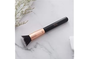 Subsky Pennello kabuki per fondotinta con punta piatta, di alta qualità, per fondotinta liquidi, in crema o in polvere, per lucidare, miscelare e sfumare il trucco sul viso (A)