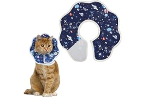 YNR Collier Cône Ajustable pour Chat,Circonférence de Cou:7.48-9.84inch,Collier de Récupération pour Chat après Chirurgie,Collerettes de Récupération pour Chiots Petits Chiens Chats Anti-Morsure Léchage