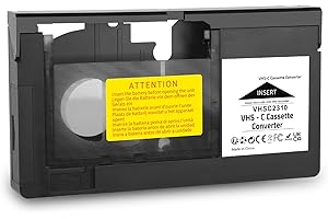 ADPLIFE VHS-C Cassette Adapter Compatible with VHS-C SVHS Camcorders JVC RCA Panasonic Motorized VHS Cassette Converter (NOT Compatible with 8mm / MiniDV / Hi8)