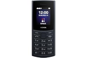 Nokia 110 4G 2nd Edition (2024) (1.8 inch display, Camera, Removable 1450mAh battery, 128MB memory expandable, Bluetooth 5.0, USB Type-C, 3.5mm jack socket, Dual SIM, IP54, FM radio) - Midnight Blue