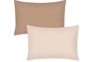 Winmany Fundas de almohada de muselina de algodón para niños pequeños, fundas de almohada de viaje con diseño de sobre, accesorios de cama para cuna de 13 x 18 pulgadas, 14 x 19 pulgadas, 12 x 16