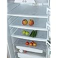 Kuber Industries Multipurpose Refrigerator Drawer Mat|Circle Design & Water Proof PVC Material|Size-48 Cm X 33 Cm, Pack of 6 (White, Polyvinyl Chloride)