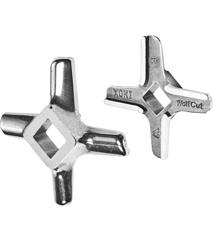 Disco Tritacarne O Coltello Taglia 8 - In Acciaio Inox, Compatibile Con