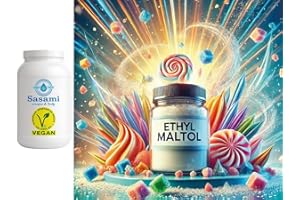 Maltol cristallin pur - éthylmaltol - E637 - arôme concentré - Vegan - Sasami - 10 g