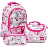 Wia Soft Unicorn Kız &Ccedil;ocuk Okul Seti Pembe