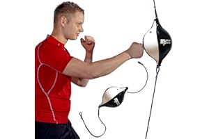 ‎MUSCLEFORGE MuscleForge® Boxbirne zum Boxen Erwachsene, Speed Ball für das Boxtraining, Punchingball Hängend, Aufblasbarer Hänge-Boxball für Schnelligkeits- und Reflextraining