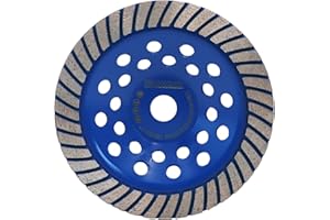 HIGHDRIL Disco Muela Turbo Devastador de Hormigon 180mm × 22,23 mm Diamante Amoladora para Lijar y Pulir Piedra Hormigón Mampostería Granito Mármol