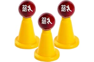 22YardsPro Cricket Batting Tee – Durable Plastic Practice Stand for Cricket Training & Coaching – Stable Design for Indoor & Outdoor Use – Lightweight & Portable – Ball Not Included