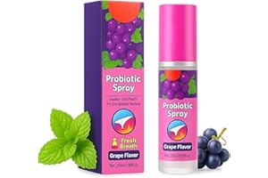 EHIOG Mundspray gegen Mundgeruch, Atemerfrischer mit Fruchtgeschmack – Tragbares Mundspray mit Traubenaroma für frischen Atem unterwegs, 20 ml