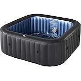 MSPAUK Tekapo Latest 2021 Mspa Portable Hot Tub Round Square 2/4/6 Persons Outdoor Bubble Spa Pool Jacuzzi Inflation Smart Fi