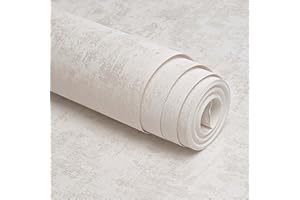 Baketron Concrete Wallpaper White Cement with Metallic Silver Glitter Textured Wallpaper Feature Retro Decorative Luxury Wall Paper Roll Living Room Hallway Bedroom Wallpapers for Adults