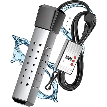 Elektrische Onderdompelingsverwarming 2500w, Onderdompelbare Boiler Met Digitale Temperatuurdisplay Automatisch Stroomafschakeling Roestvrijstalen Veiligheidswacht Voor Huis Industrieel Gebruik 2252442564