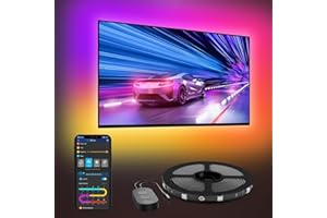 ‎GOVEE Govee Podświetlenie telewizora LED, podświetlenie RGBIC 2,4 m do telewizora 40-50 cali, inteligentna taśma LED z Bluetooth Wi-Fi i sterowaniem aplikacją, współpracuje z Alexa i Google Assistant