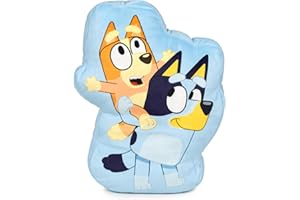 Famosa Softies - Peluche cojin Suave de Bluey de 35 cm, Imagen de Bluey y Bingo como en Las Dibujos Animados, para niños y niñas pequeños a Partir de 6 Meses de Edad, Famosa (760024190)