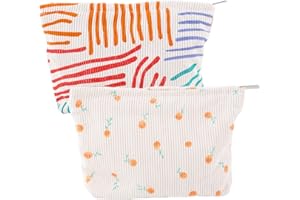 FENGQQKJ Kosmetyczka damska, mała torebka, organizer na kosmetyki, do podróży, kosmetyczki, dla dziewcząt, kremowy, Nowoczesny styl