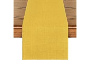 Artoid Mode Camino de mesa amarillo, Temporada Cocina Mesa Mesa Mesa Decoración Interior Vacaciones Fiesta Decoración 40x180 cm