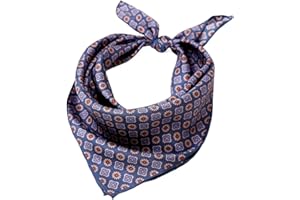 Prettystern sciarpa arrotolata a mano signore uomo unisex 100% seta bandana nicki sciarpa estate piccola sciarpa di seta