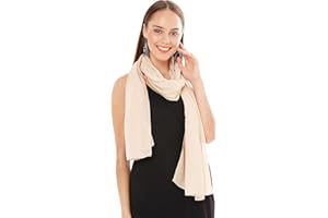 SHAWL FACTORY Chiffon Scarf For Women UK - Ladies Scarfs Lightweight Shawls & Wraps - Ladies Scarves for Wedding, Bridal, Party & Everyday