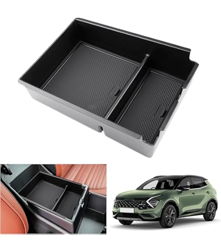 YEE PIN Compatibel met Kia Sportage NQ5 bouwjaar 2022 opbergdoos middenconsole organizer tray voor armleuning organizer accessoires met antislipmat YEE PIN Compatibel met Kia Sportage NQ5 bouwjaar 2022 opbergdoos middenconsole organizer tray voor armleuning organizer accessoires met antislipmat