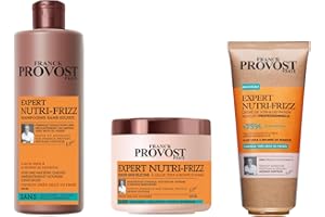 Franck Provost Expert Nutri-Frizz Coffret Shampooing, Masque et Crème de Soin et Définition Boucles Professionnelles Sans Silicone Sans Huile Minérale 400ml, 400ml, 200ml