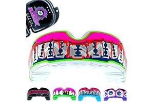 BLOODSHOT Protector bucal de encías, todos los deportes de contacto, rugby, BJJ, hockey, boxeo, ajuste fácil y personalizado, funda de transporte incluida, adultos, hombres, mujeres, jóvenes, niños y