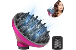 JAOGAUS Embout de diffuseur de seche cheveux et adaptateur compatible avec Dyson Airwrap Styler, diffuseur cheveux bouclés, accessoire seche cheveux diffuseur boucle, compatible avec HS01 HS05, avec filtre