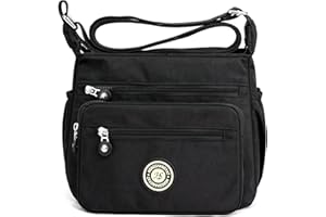 ModaZeal Nylon Crossbody Bag for Women, Waterproof Shoulder Bag Lightweight Handbag Multi-Pocket Nylon Messenger Bags