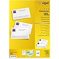 SIGEL LP801, 85x55 Mm (A4), Business Cards, 3C, Smooth Cut All Around, 250 GSM, Bright White, 400 Pcs.=40 Sheets - View #11