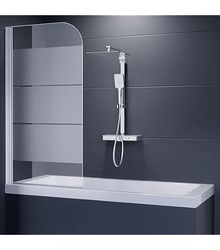 Home-systeme Duschtrennwand Hugo – 70 X 140 Cm, 6 Mm ESG-Sicherheitsglas, Verchromte Aluminiumprofile, Lotus-Effekt