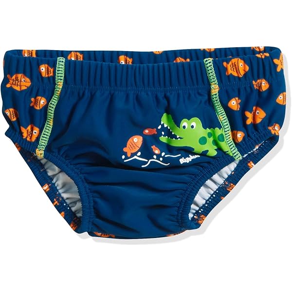 Costume Da Bagno Pannolino Playshoes Con Protezione UV - Unisex, Bambini, Fiori E Bottoni - Foto 2