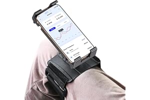 PLDHPRO Pilot Kneeboard for Phone Tablet 360° Adjustable Knee Board Tablets Mount Compatible with iPhone16/15/14, iPad Pro/Air/Mini, Galaxy Tab/Z Fold, Kindle, 5.1'' - 15.6'' Devices, Gift for Pilots