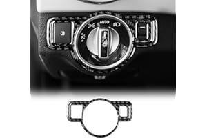 ‎KUNGKIC KUNGKIC Kohlefaser Auto Scheinwerferschalter Abdeckung Aufkleber Compatible with Mercedes Benz W204 W205 W213 W177 A B C E G Class CLA GLA GLE GLK GL Innenraum Zubehör-Stil C