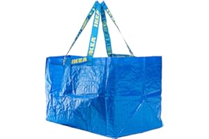Ikea Lot de 10 grands sacs Frakta - Bleu - Charge maximale 25 kg