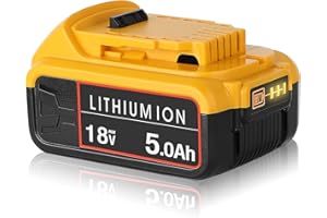 TenHutt 18V 5,0Ah Batterie de Remplacement pour Batterie DCB184 DCB184B-XJ DCB180 DCB181 DCB182 DCB183 DCB185 18V XR Outils électroportatifs Batterie