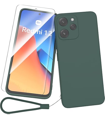 RankOne Custodia per Telefono Adatta per Redmi 12 (4G) / Redmi 12 5G (6.79 Inches) Custodia con Gradiente di Colore in Silicone TPU Trasparente - Blu Viola
