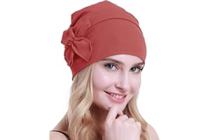 osvyo Cotton Chemo Turbans Headwear Beanie Hat Cap for Women Cancer Patient Hairloss