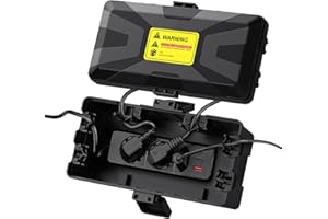 EYPINS Boîte Électrique d'Extérieur Étanche IP54 - Protection Maximale Contre les Intempéries - pour Rallonges et Prises - Dimensions 24 x 11 x 9 cm