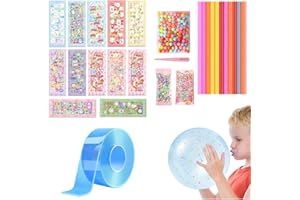 ZOOMPIL Burbujas de Cinta Nano, 27pcs Nano Tape Bubbles Kit, Bubble Tape DIY, Cinta Nano para Hacer Burbujas, DIY Craft Kit Juguetes Party Favors para Niños, Azul