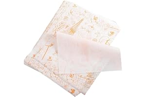 LA LLARETA Papel para Envolver Alimentos, Papel de Cera Antiadherente, Envoltorios de Tartas, Resistente a la Grasa y al Agua, para Panes, Papas Fritas, Sándwiches, Pizza (C)