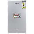 GEEPAS Defrost Mini Fridge with Lamp, Door Lock & Key, GRF115SPEN - Low Noise Design, Compact, Powerful Compressor, Energy Saving, Faster Cooling, Adjustable Thermostat, 110L Capacity| 1 Year Warranty