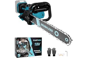 Batteridriven motorsåg 1000 W 12 tum elektrisk motorsåg trädsåg för Makita 18 V (utan batterier), med säkerhetslås automatisk oljare batterisåg grensåg elektrisk handmotorsåg för trädgårdssaxar träd