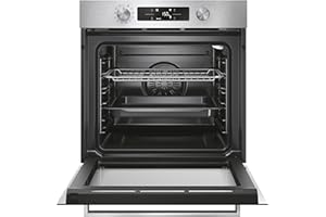 Candy Bake 800 CA6 N3B1HTX, Forno da incasso, Elettrico, Capacità 78L, 6 livelli di cottura, 11 funzioni, Funzione Pizza, Connesso, 59,5x59,5x54,8 cm, Acciaio Inox, [Classe efficienza energetica A++]