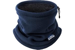 Eoslya Winter Neck Warmer - Thermal Mens Snood Scarf, Polar Fleece Lined Warm Neck Scarf, Neck Gaiters Face Warmer Gifts for Men/Him/Dad/Husband Skiing Motorbike Motorcycle Cycling Running UK