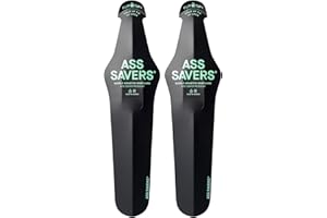ASS SAVERS Regular Saddle Mounted Mudguards (Pair) - Black
