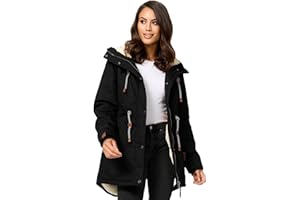 Navahoo Damen Winterjacke mit Teddyfell Winter Jacke warm gefüttert B991
