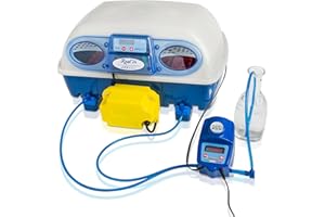 Borotto REAL 24 Expert - Incubateur Oeuf Automatique Professionnel Breveté avec Humidificateur Sirio - pour 24 œufs ou 96 œufs petits