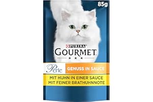 Gourmet Perle Genuss in Sauce Katzenfutter nass, mit Huhn, 26er Pack (26 x 85g)