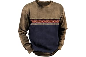 TOFOTL T-Shirt Homme Marque Confortable T Shirt Homme Manches Longues Sport Imprimée Sweatshirts Homme Casual Vintage Col Rond