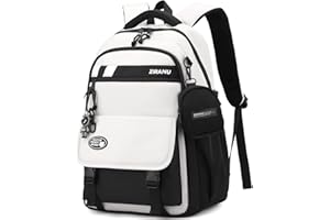 Amythe Zaino Scuola Media e Superiore per Ragazzo, 2025 Grande Zaino Scuola Ragazzi Impermeabile per 15.6" Laptop, Zaini da Viaggio Casual Leggero e Moda, 27L-2515