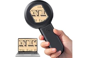 HAYVE Digital Microscope, Digital magnifying glass with LED Light, Portable Microscope for Coin, Jewellery, Insects & Plants, Handheld Digital Jewelry Loupe with 32GB TF Card for Adults & Kids